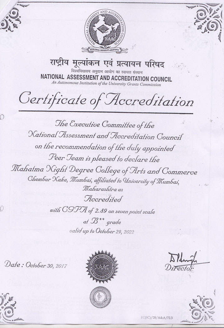 Certificate of Accreditation